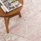 Snead Pink Floral Rug