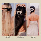 Tortoise Small Flat Square Hair Clip