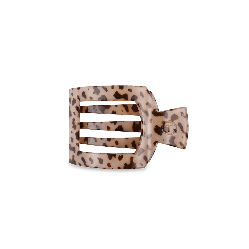 Blonde Tortoise Small Flat Square Hair Clip