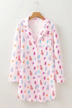 Love Salve Pink Sleep Dress Women's Soft Loungewear