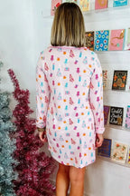 Love Salve Pink Sleep Dress Women's Soft Loungewear